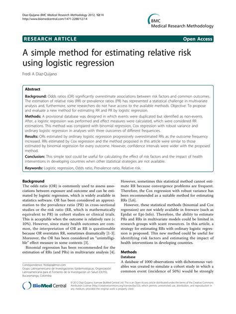 relative risk in spss|A simple method for estimating relative risk using logistic .